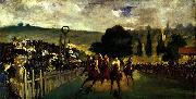 Racing at Longchamp, Edouard Manet